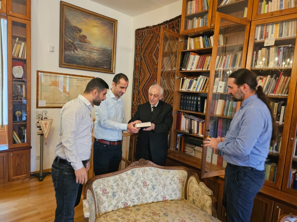 Prof. Celîlê Celîl welcomes the YSC for a work visit at the Institut  für Kurdologie – Wien
