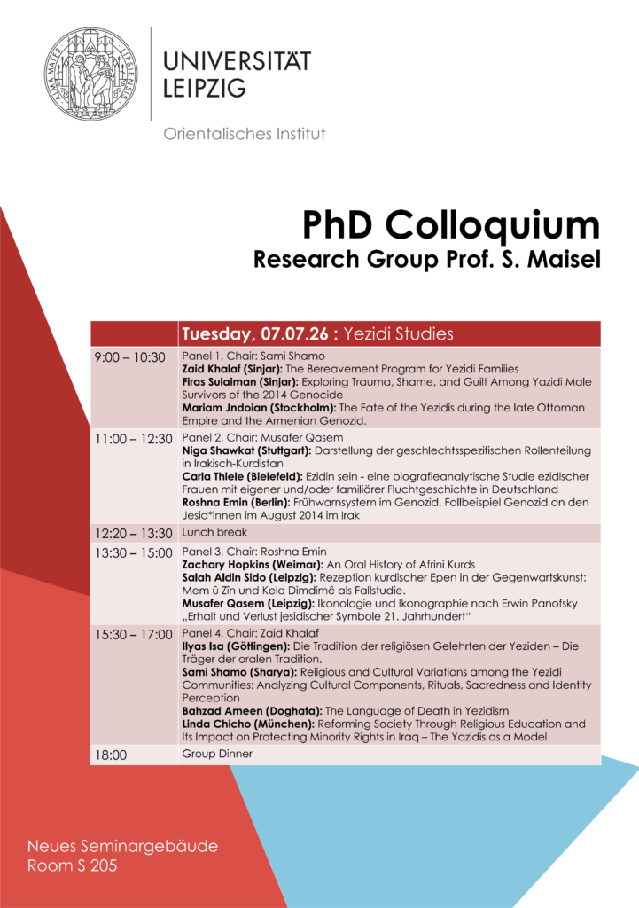 First Annual PhD Colloquium to Feature Yezidi Studies Research